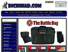 Tablet Screenshot of dicehead.com